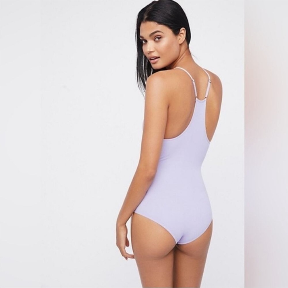 Intimately Free Free People Move Along Ribbed
Lilac Purple Bodysuit sz m/L - Picture 2 of 8